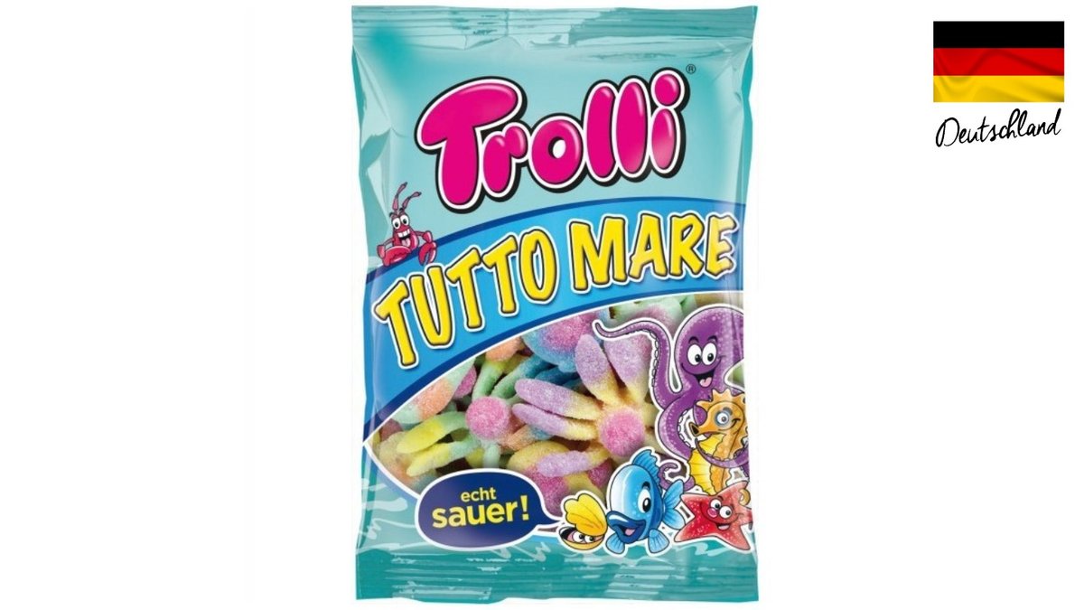 גומי טרולי חמוץ בצורת תמנונים מסוכרים - TROLLI TUTTO MARE
