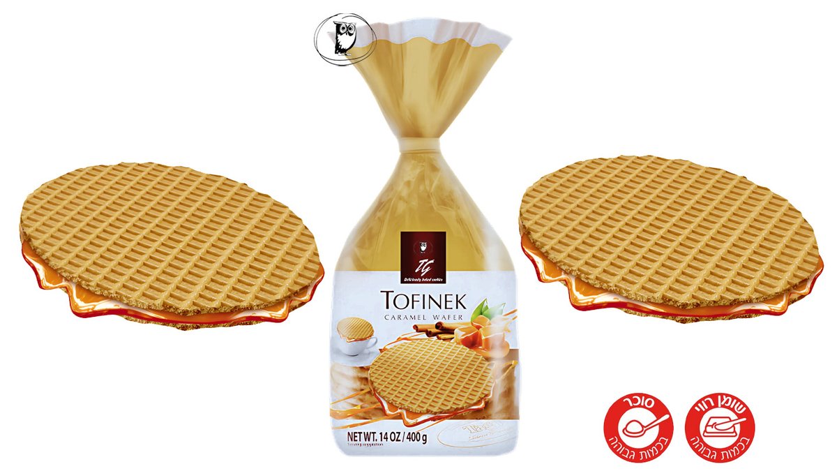 Amsterdam waffle with caramel flavor -TAGO Tofinek Caramel Wafer