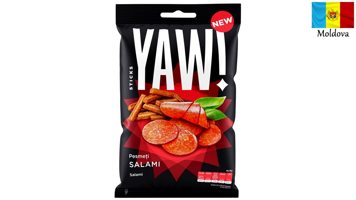 מקלות פריכים בטעם סלמי  - !YAW