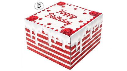 סוויטבוקס יומולדת חתכת עוגת רד ולווט - Piece Of Cake- Red Velvet SweetBox