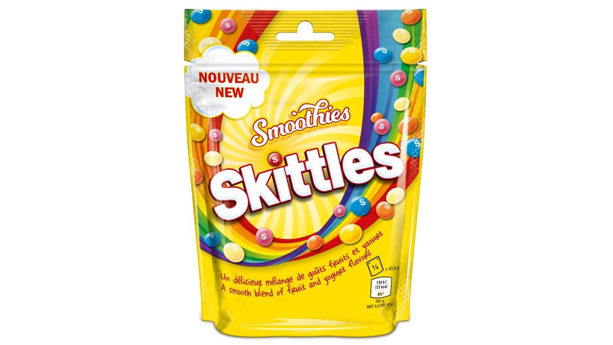 סקיטלס סוכריות בטעמי פירות בציפוי דרג'ה SKITTLES SMOOTHIES