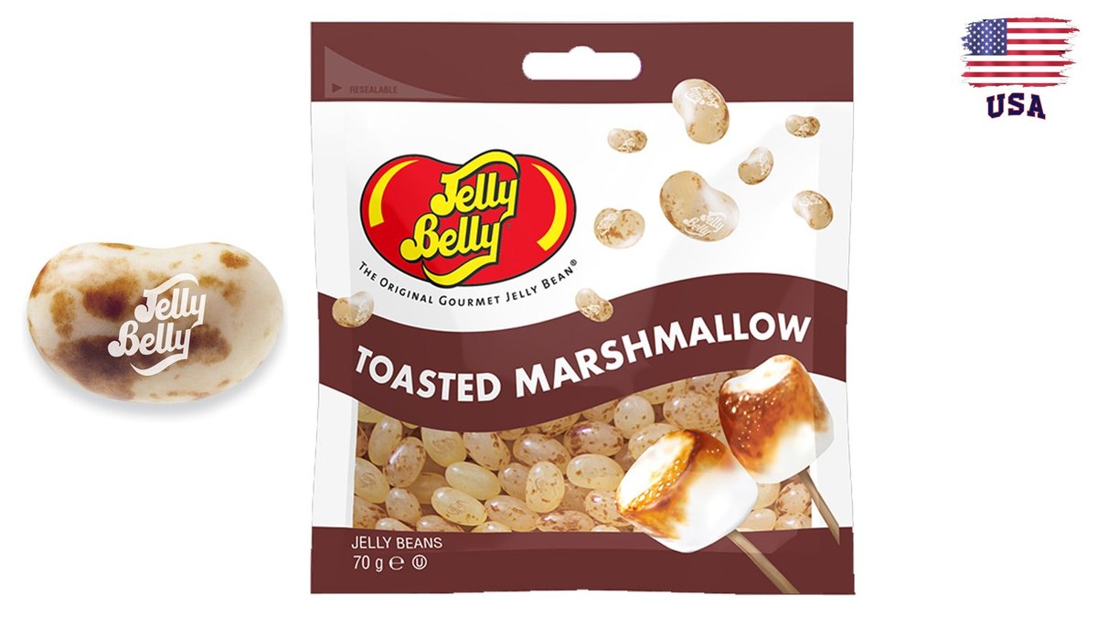 ג'לי בלי סוכריות גומי בטעם מרשמלו מהמדורה - Jelly Belly Toasted Marshmallow