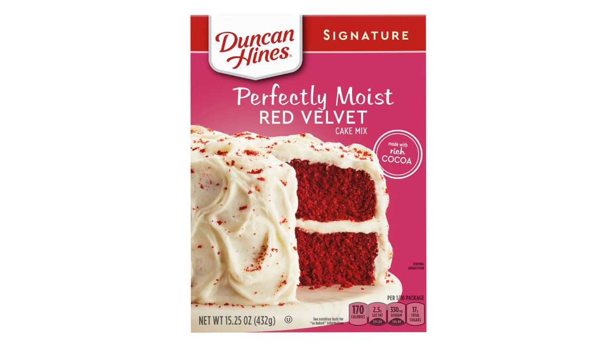 Duncan Hines Signature Perfectly Moist Red Velvet Cake Mix