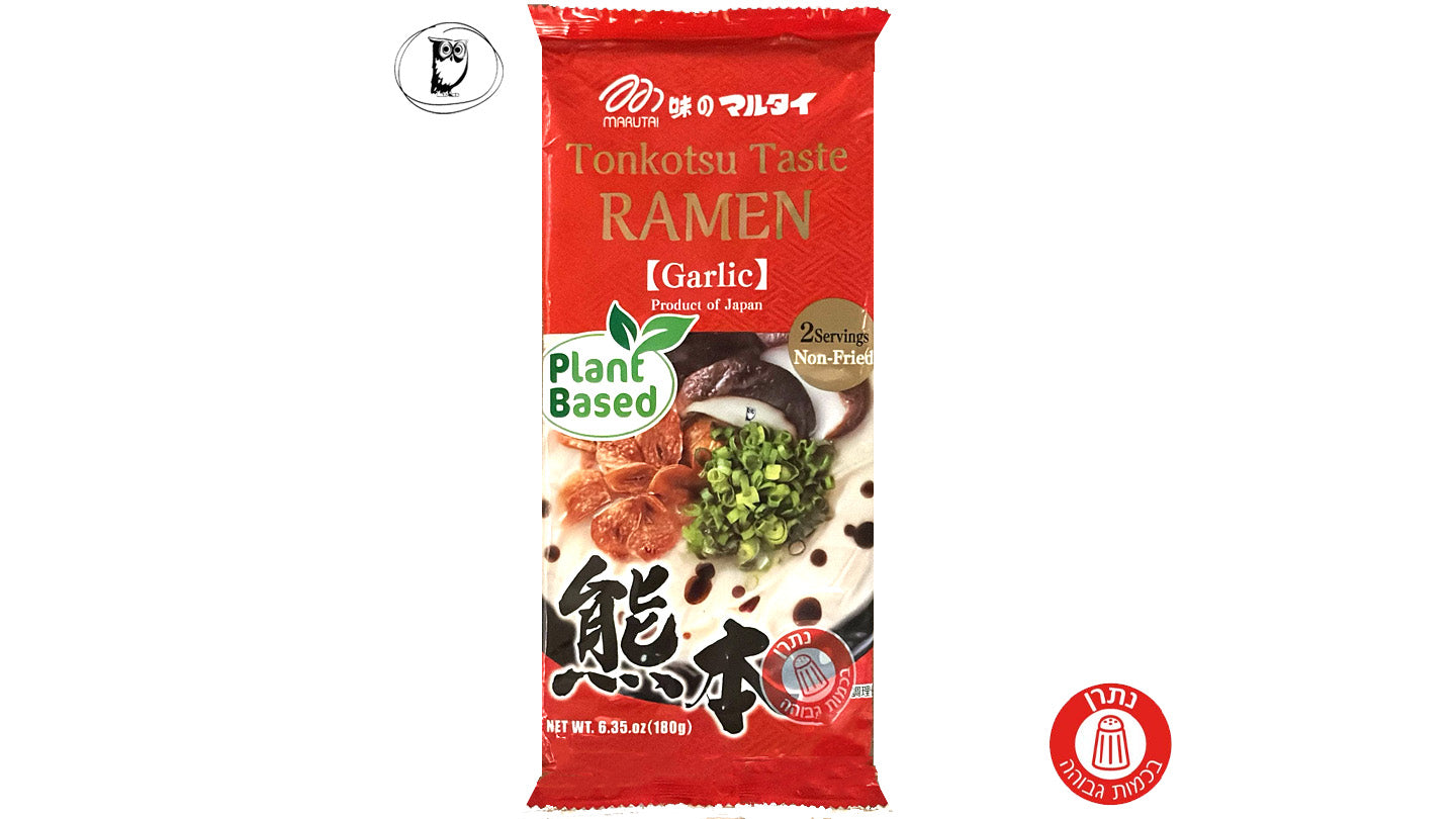 ראמן יפני טבעוני זוגי - Marutai Kumamoto Tonkotsu Style Noodles
