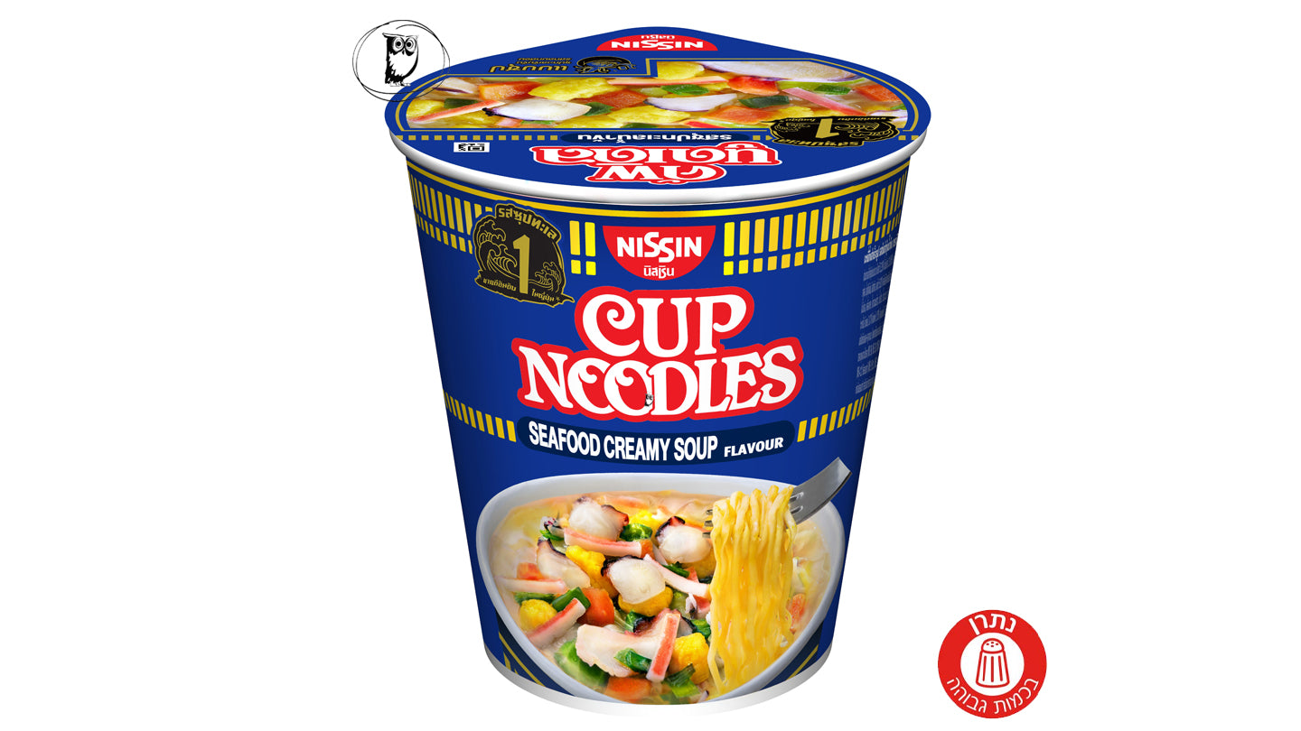 קאפ נודלס מרק שמנת פירות ים - Nissin Cup Noodles Seafood Creamy Soup