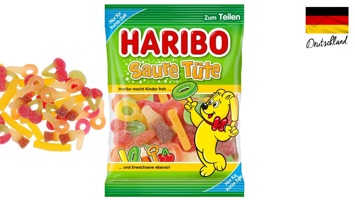 גומי הריבו מיקס גומי חמוץ במגוון צורות -HARIBO Saure Tüte