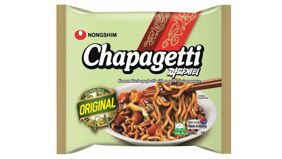 נודלס בטעם סויה כהה בשקית להכנה מהירה- NONGSHIM Chapagetti Chajangmyun