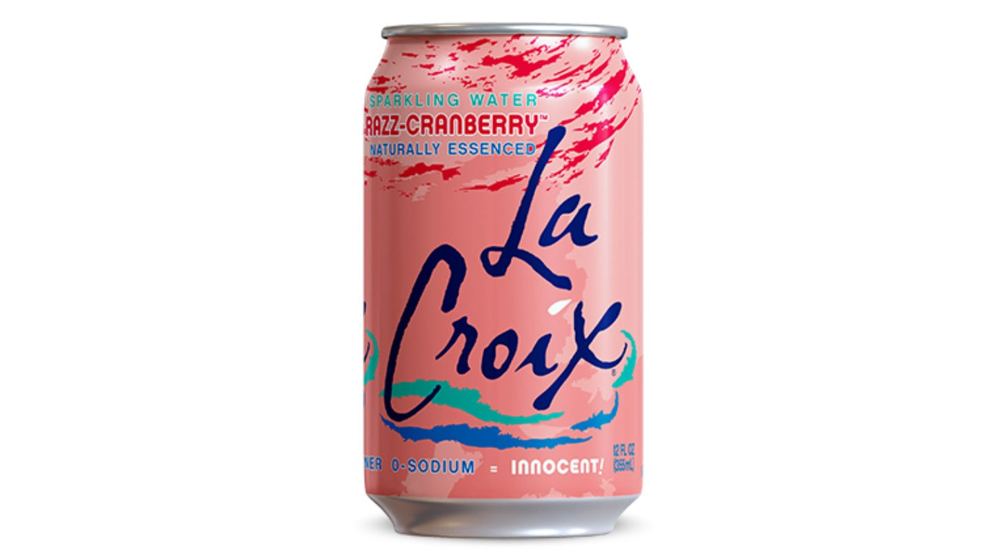 מים מוגזים בטעם פטל חמוציות - LA CROIX RASPBERRY & CRANBERRY