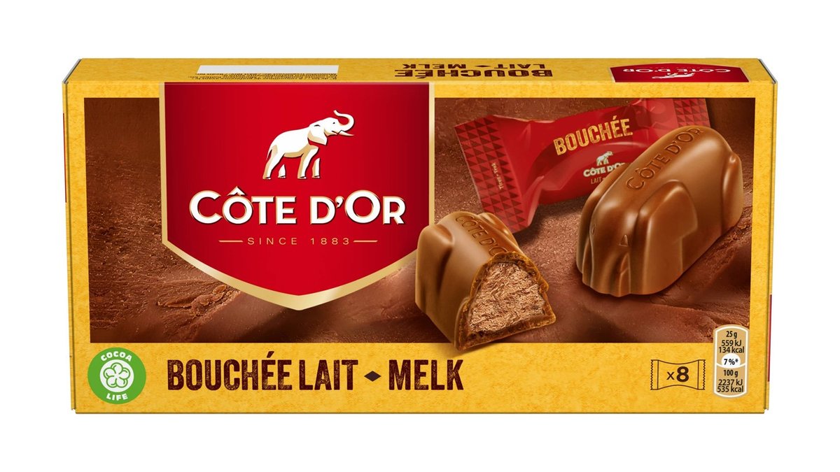 Cote Dor קוטדור פרליני שוקולד חלב במילוי קרם פרלין