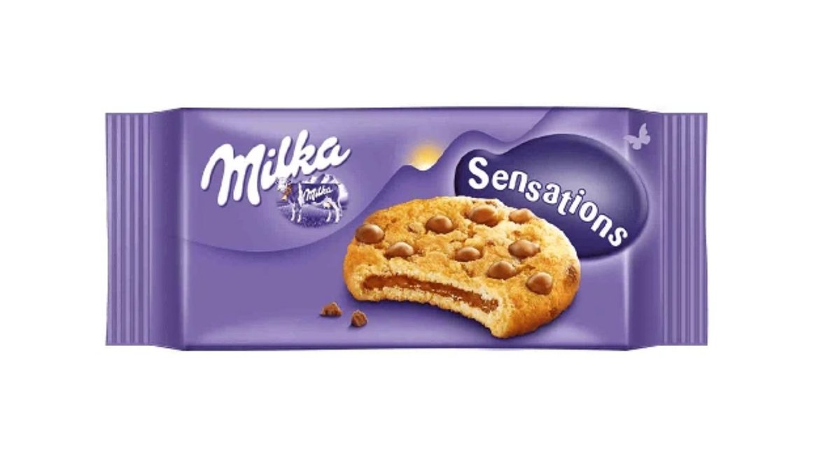 מילקה עוגיות שוקולד צ'יפס במילוי שוקולד - MILKA SENSATION