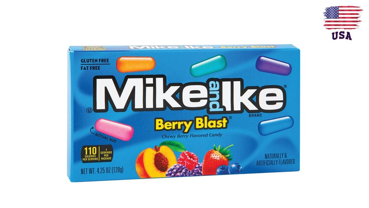 מייק אנד אייק סוכריות לעיסה בטעם פירות יער  - MIKE AND IKE BERRY BLAST