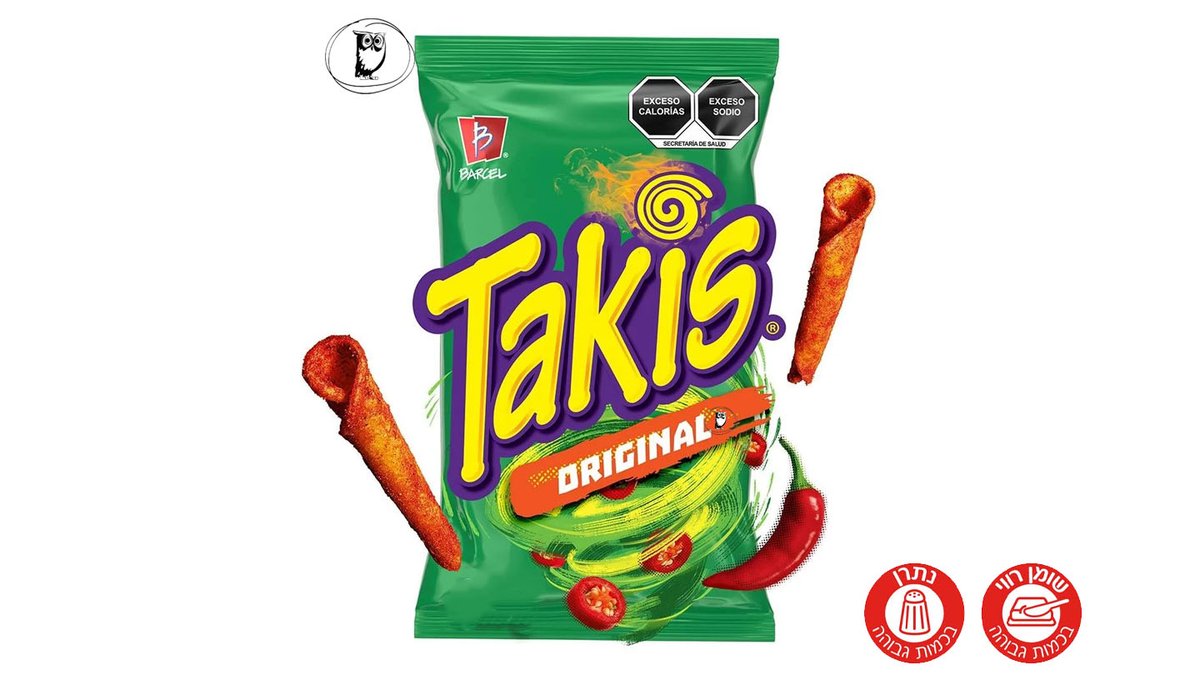טאקיס אורגינל חטיף תירס חריף - TAKIS ORIGINAL