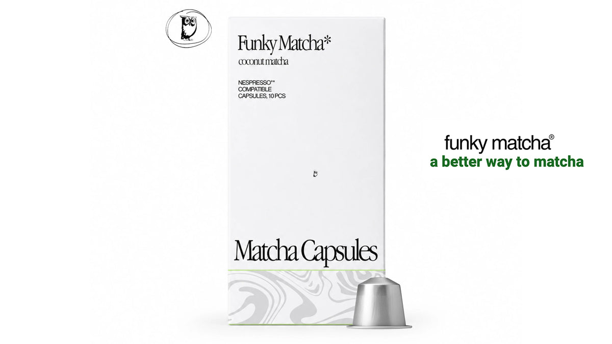 קפסולות מאצ'ה בטעם קוקוס - Funky Matcha Coconut