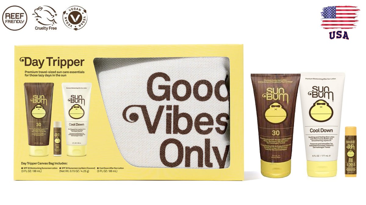 מארז טיולים - 3 מוצרים - SUN BUM DAY TRIPPER