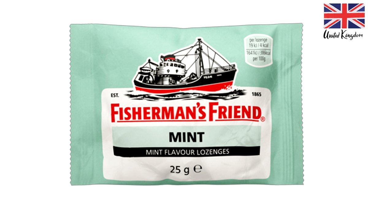 סוכריות מנטה  - FISHERMAN'S FRIEND MINT FLAVOR LOZENGES