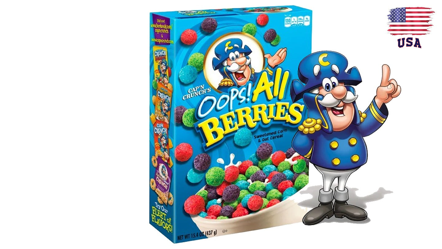 קפטן קראנץ' דגני בוקר אופס רק פירות יער ומרשמלו - Cap'n Crunch Oops! All Berries