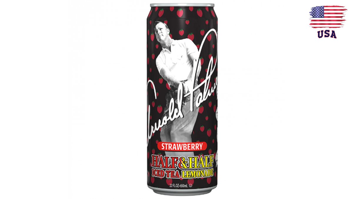 אריזונה חצי חצי לייט תות בפחית ענק - ARIZONA HALF & HALF LITE