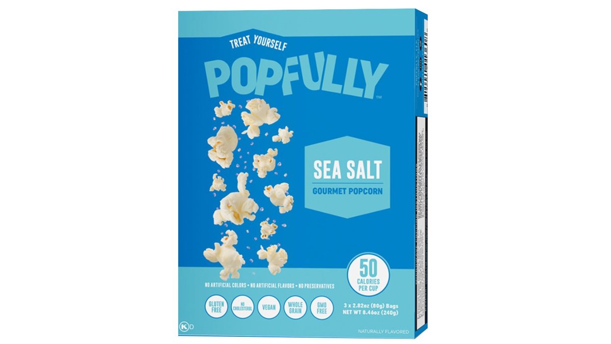 פופקורן למיקרו בטעם מלח ים - Popfully  SEA SALT