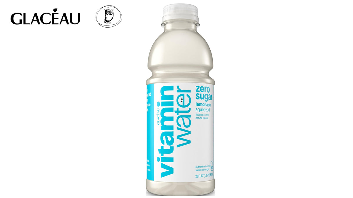 משקה מים מועשר בוויטמינים בטעם לימונדה - Glacéau Vitaminwater Zero Sugar Squeezed