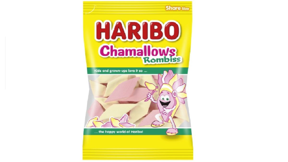 מרשמלו הריבו בצורת מעויינים בשקית ענק - Haribo Chamallows Rombiss ‏