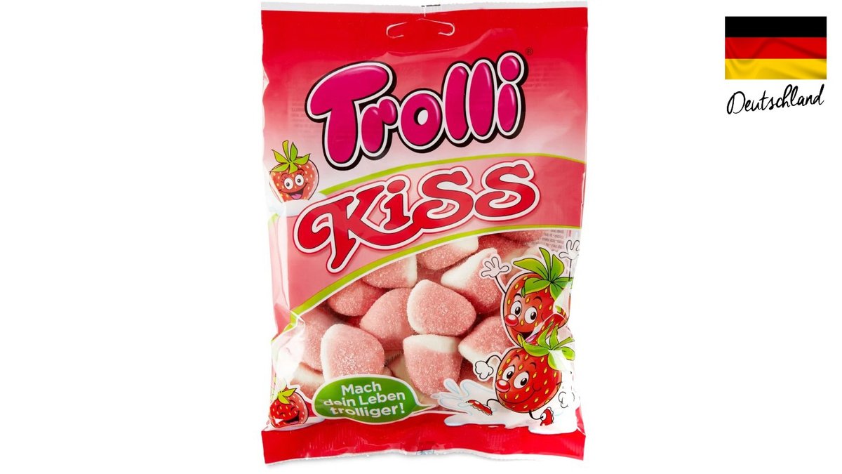 Strawberry Trolli Gum - TROLLI KISS