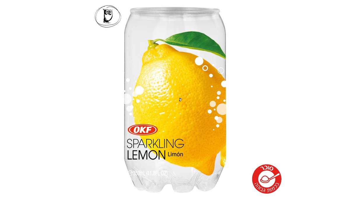 Lemon-flavored sparkling water - OKF SPARKLING LEMON