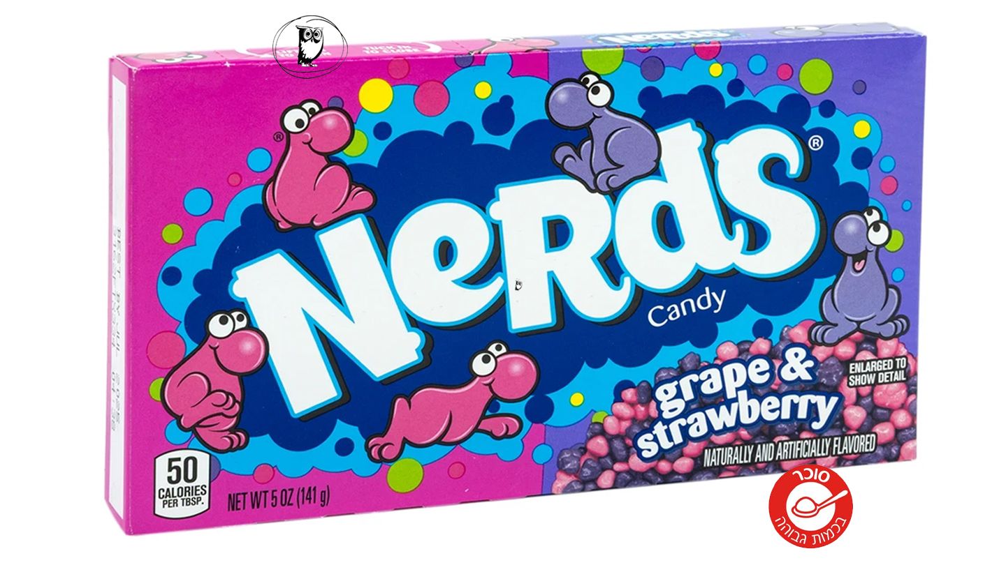 נרדס סוכריות בטעמי ענבים ותות - NERDS