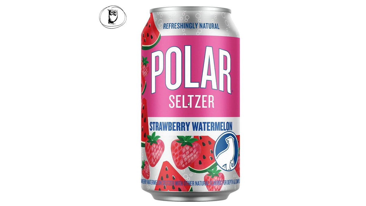 משקה תוסס בטעמי תות-אבטיח - Polar strawberry-watermalon Seltzer