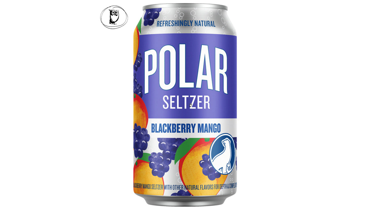 משקה תוסס בטעם פטל שחור ומנגו -Polar Seltzer Blackberry Mango