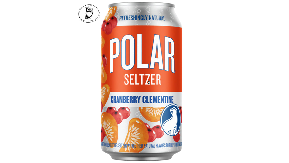 משקה תוסס בטעם חמוציות וקלמנטינה - Polar Seltzer Cranberry Clementine