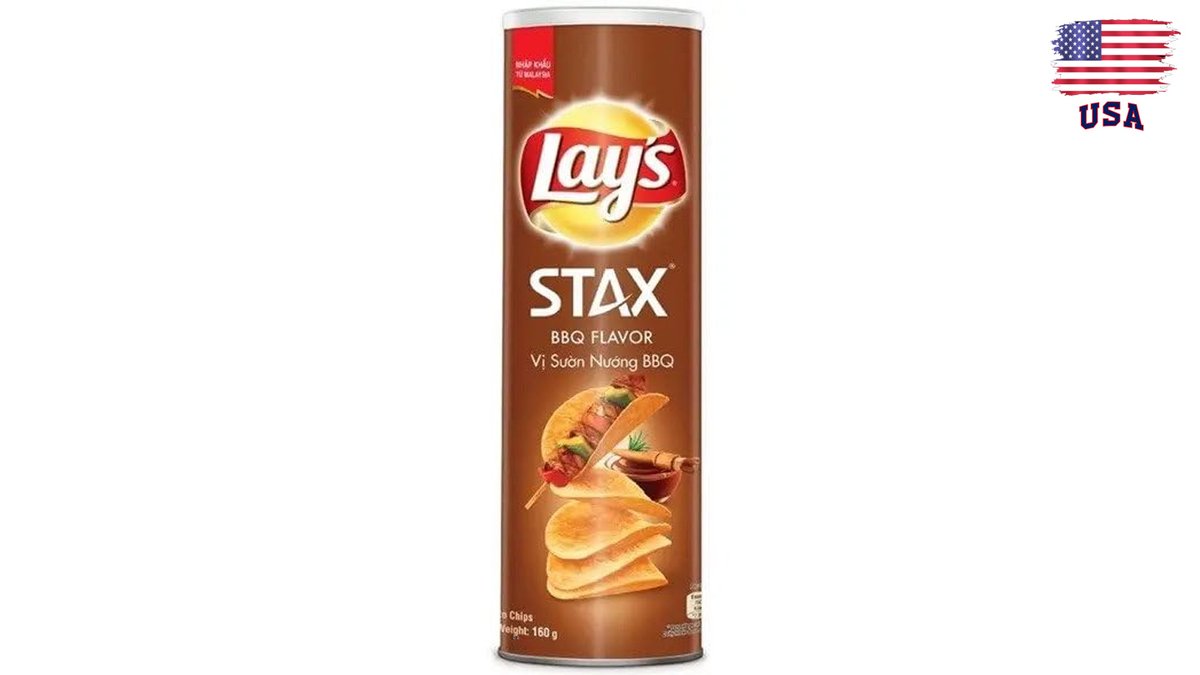 לייז סטאקס בטעם ברביקיו - Lay's Stax Barbecue vi thit nuong BBQ