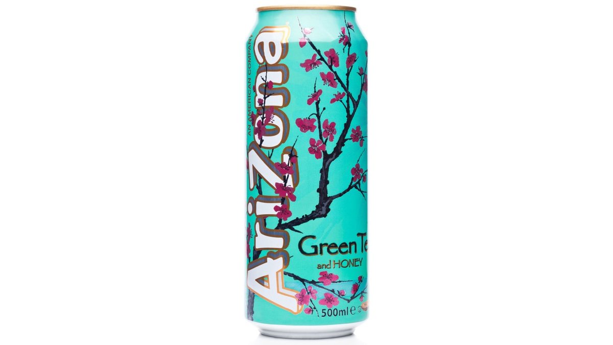 Arizona Ginseng &amp; Honey Green Tea in a giant can - ARIZONA GINSENG &amp; HONEY GREEN TEA