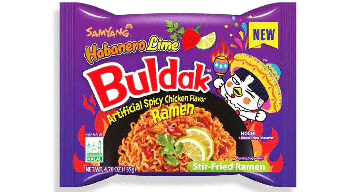 SAMYANG BULDAK HOT CHICKEN HABANERO LIME RAMEN Noodles