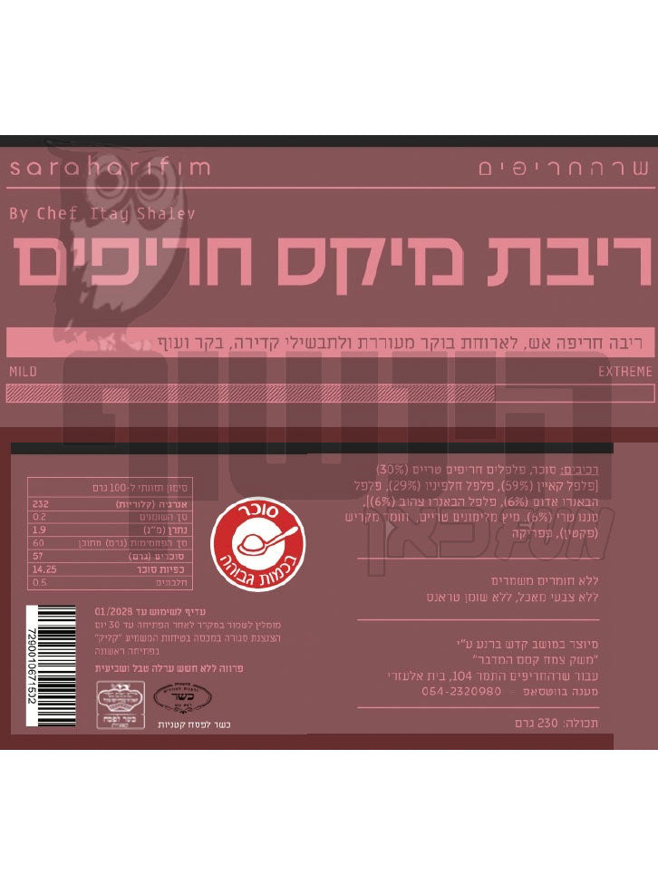 Uploaded ingredient image for ריבת מיקס חריפים