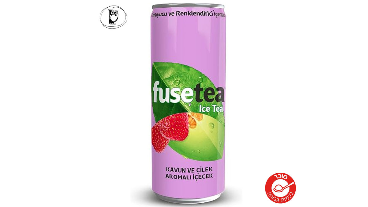 פיוז טי מלון תות  בפחית -  Fuze Tea