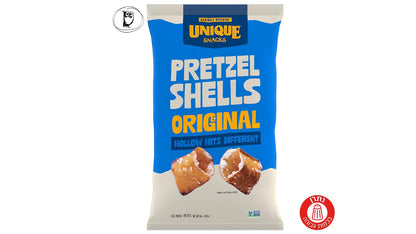 מקלות פרעצל חלולים עם מלח - UNIQUE Pretzels Shells