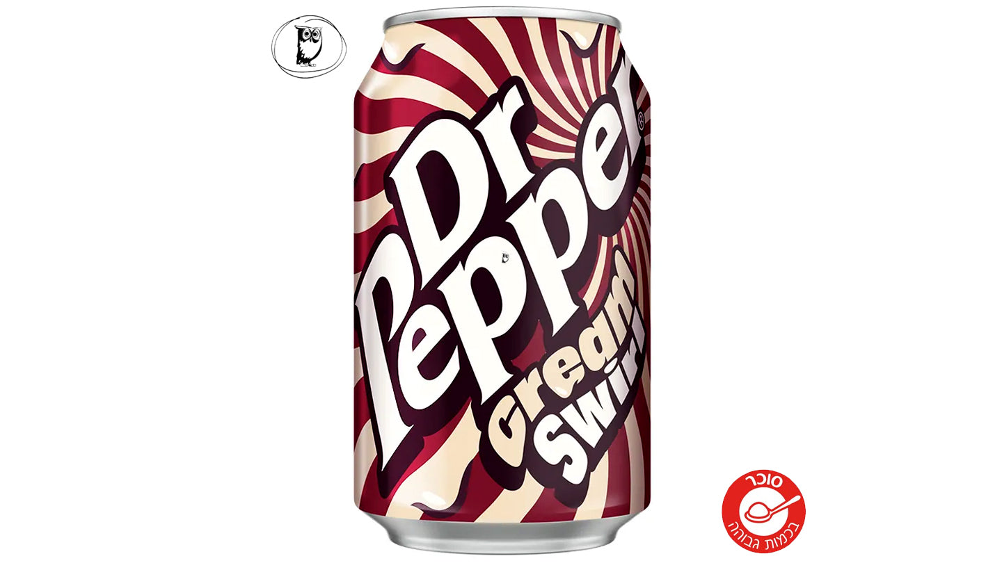 דר' פפר בפחית בטעם קולה קרמי - Dr Pepper Creamy Swirl