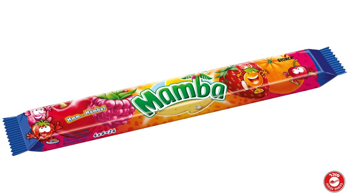 ממבה טופי ענק  בטעמי פירות - MAMBA