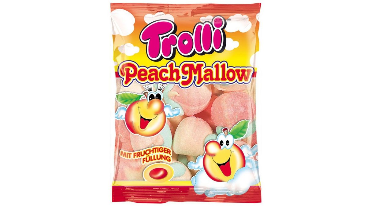 מרשמלו אפרסק עם מילוי - TROLLI PEACHMALLOW