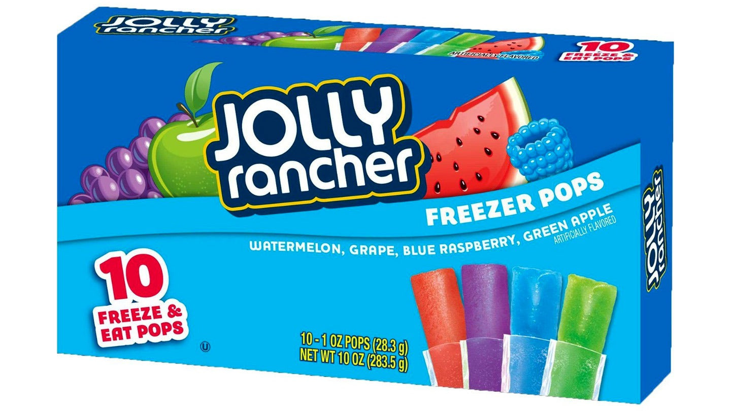 מארז 10 שלוקים להקפאה בטעם פירות - JOLLY RANCHER FREEZER POPS
