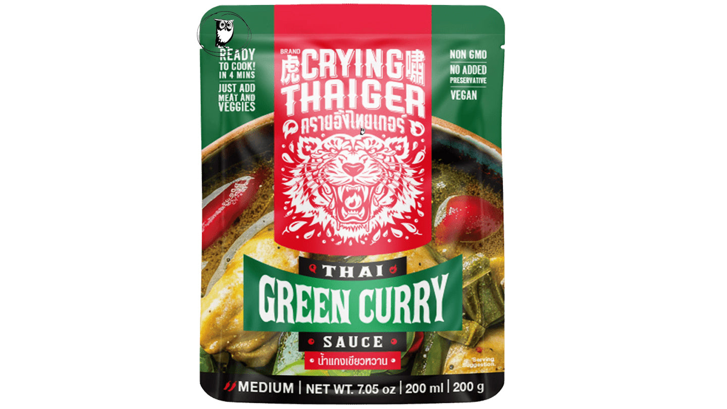 صلصة كاري أخضر تايلندي (Crying Thaiger Thai Green Curry Sauce)