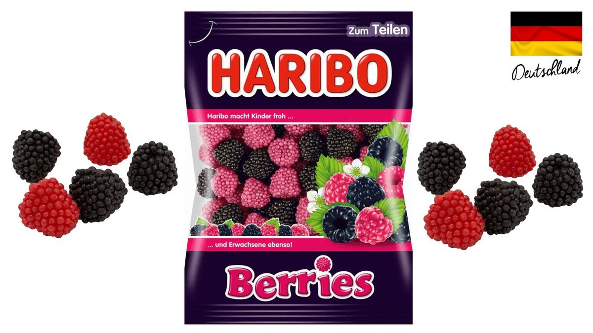 גומי הריבו בצורת פטל - HARIBO BERRIES