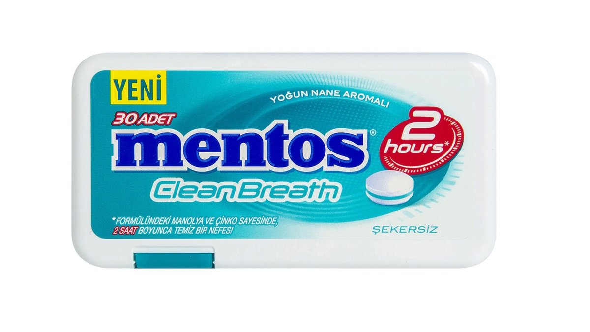 מנטוס סוכריות בטעם מנטה- MENTOS CLEAN BREATH