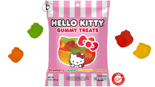 סוכריות גומי בטעמי פירות - Hello Kitty Gummy Treats