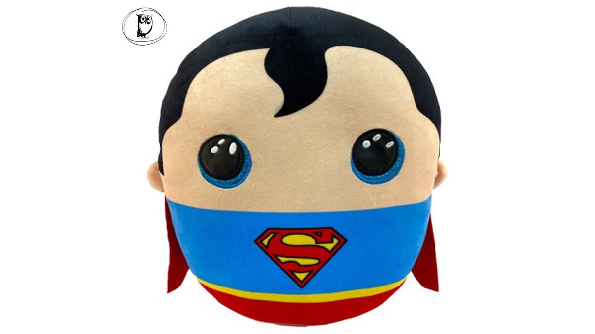 בובת TY עיניים גדולות - כרית חיבוקי "10 - סופרמן