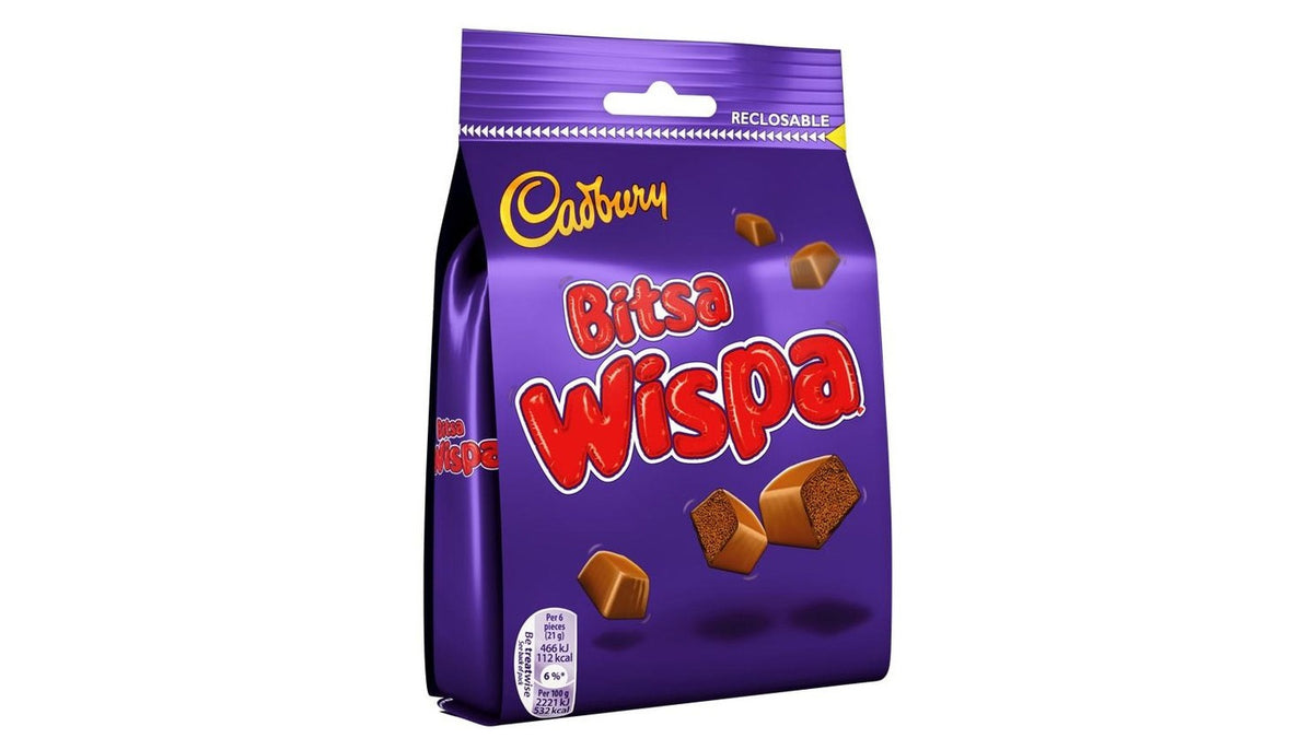 קדבורי מיני שוקולד חלב אוורירי בשקית - CADBURY BITSA WISPA