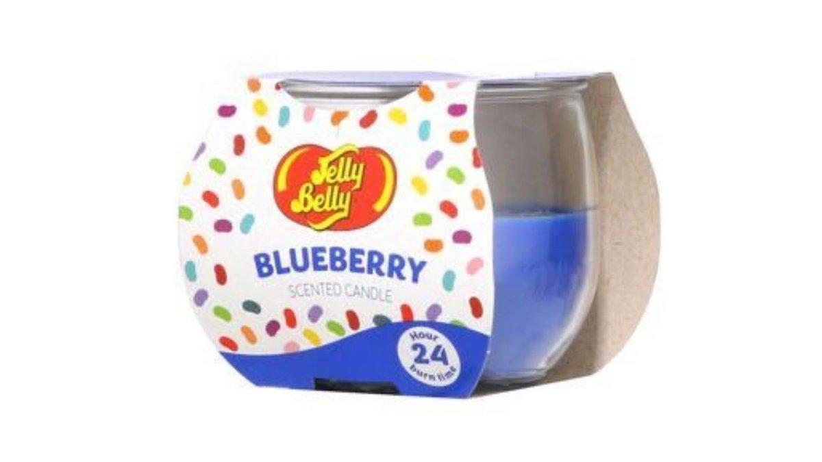 נר בניחוח אוכמניות - JELLY BELLY BLUEBERRY