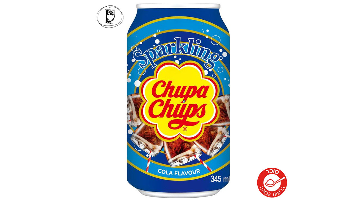 פחית משקה תוסס  חמוץ בטעם קולה - Chupa Chups cola