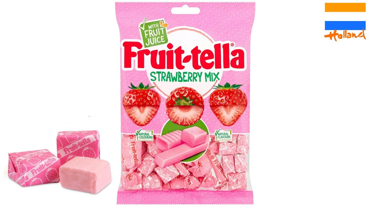 פרוטלה טופי תות בשקית ארוז אחד אחד- FRUIT-TELLA STRAWBERRY MIX