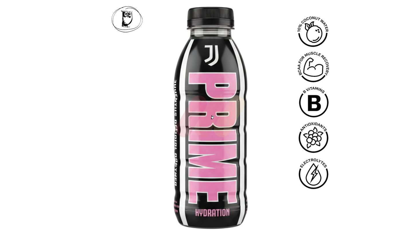 PRIME ICE Blue Chill low-calorie drink with blueberry, orange and lime flavors